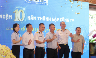 LỄ KỶ NIỆM 10 NĂM THÀNH LẬP CÔNG TY CỔ PHẦN TIẾP VẬN PHƯỚC TẠO 