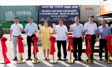 PHƯỚC TẠO KHAI TRƯƠNG TUYẾN VẬN CHUYỂN TP. HỒ CHÍ MINH/ CÁI MÉP–CẢNG MỸ THO, ĐỒNG THÁP