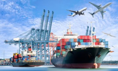 Cước vận tải hàng không và đường biển quốc tế